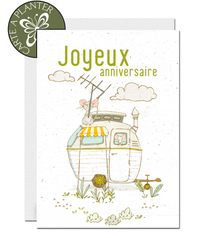 carte d’anniversaire écologique