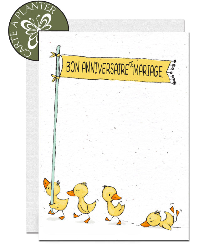 Carte à planter anniversaire de mariage