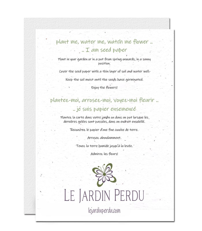 le jardin perdu plantable cards