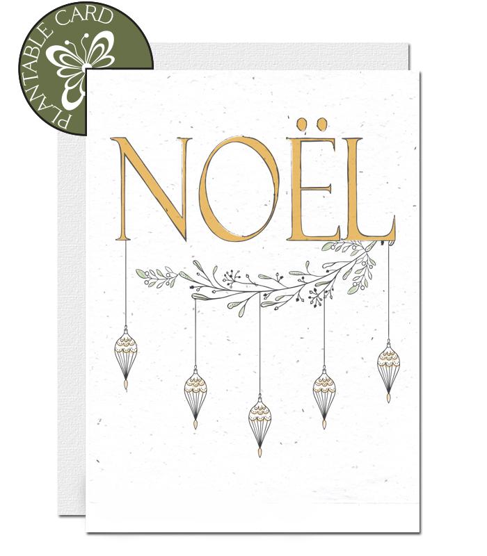 seed paper christmas card