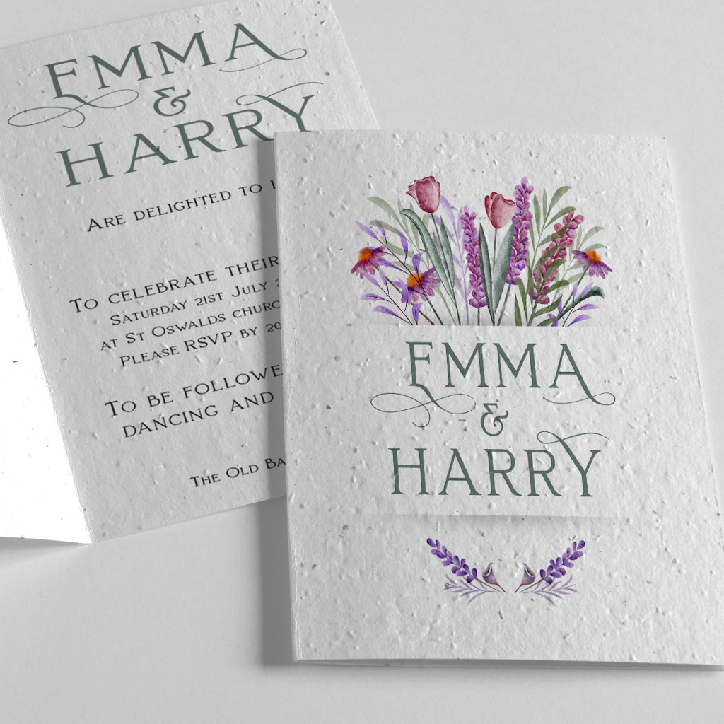 eco-friendly wedding invitation