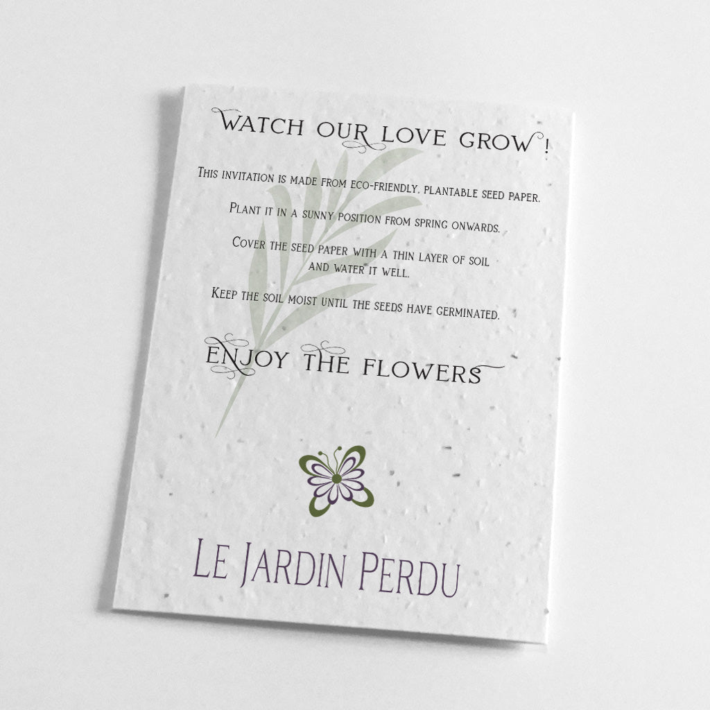 environmentally friendly wedding stationery