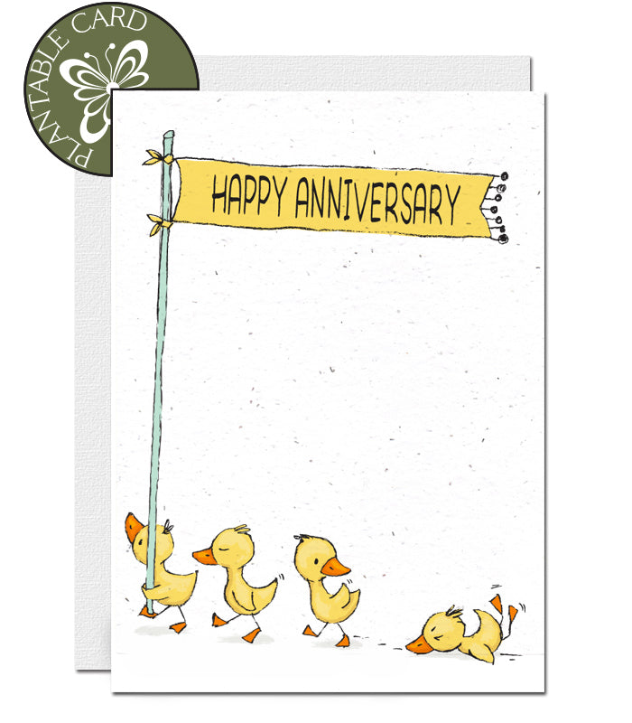 plantable wedding anniversary card