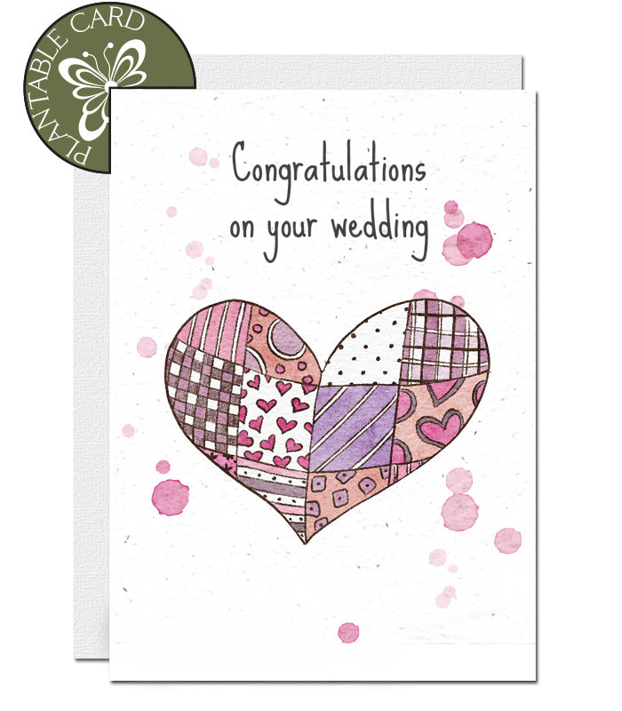 ecofriendly wedding card