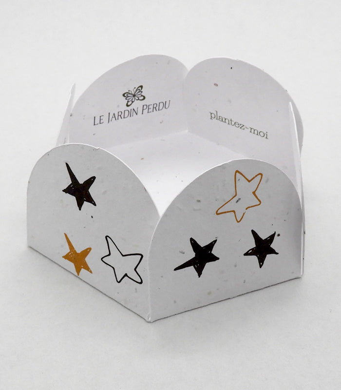 Plantable Petal Envelope - Black & Gold
