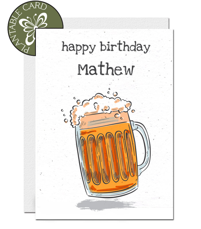 ecofriendly personalised card