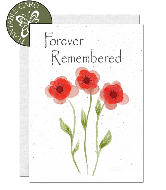 ecofriendly condolence card