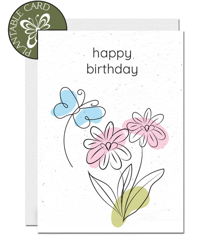 seed paper birthday card