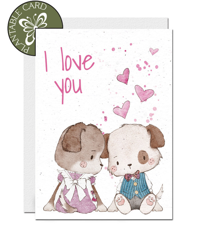 plantable card Valentine's Day